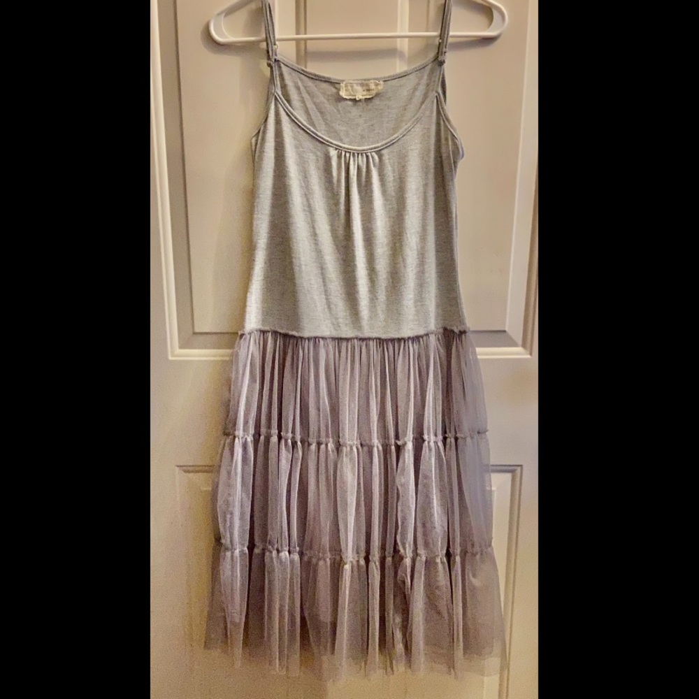 Adorable cotton & tulle dress 🤍